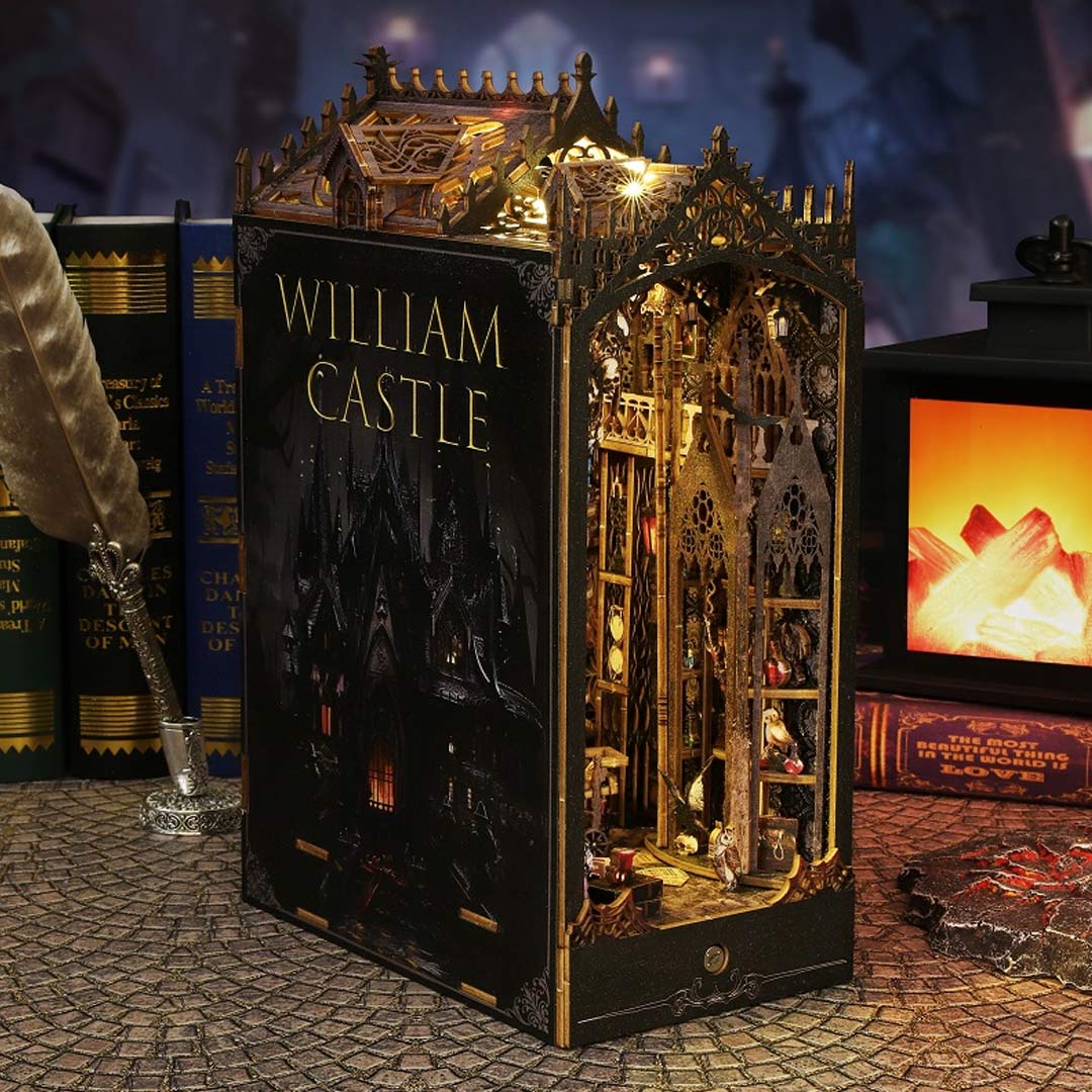 William Castle DIY 3D Wooden Book Nook