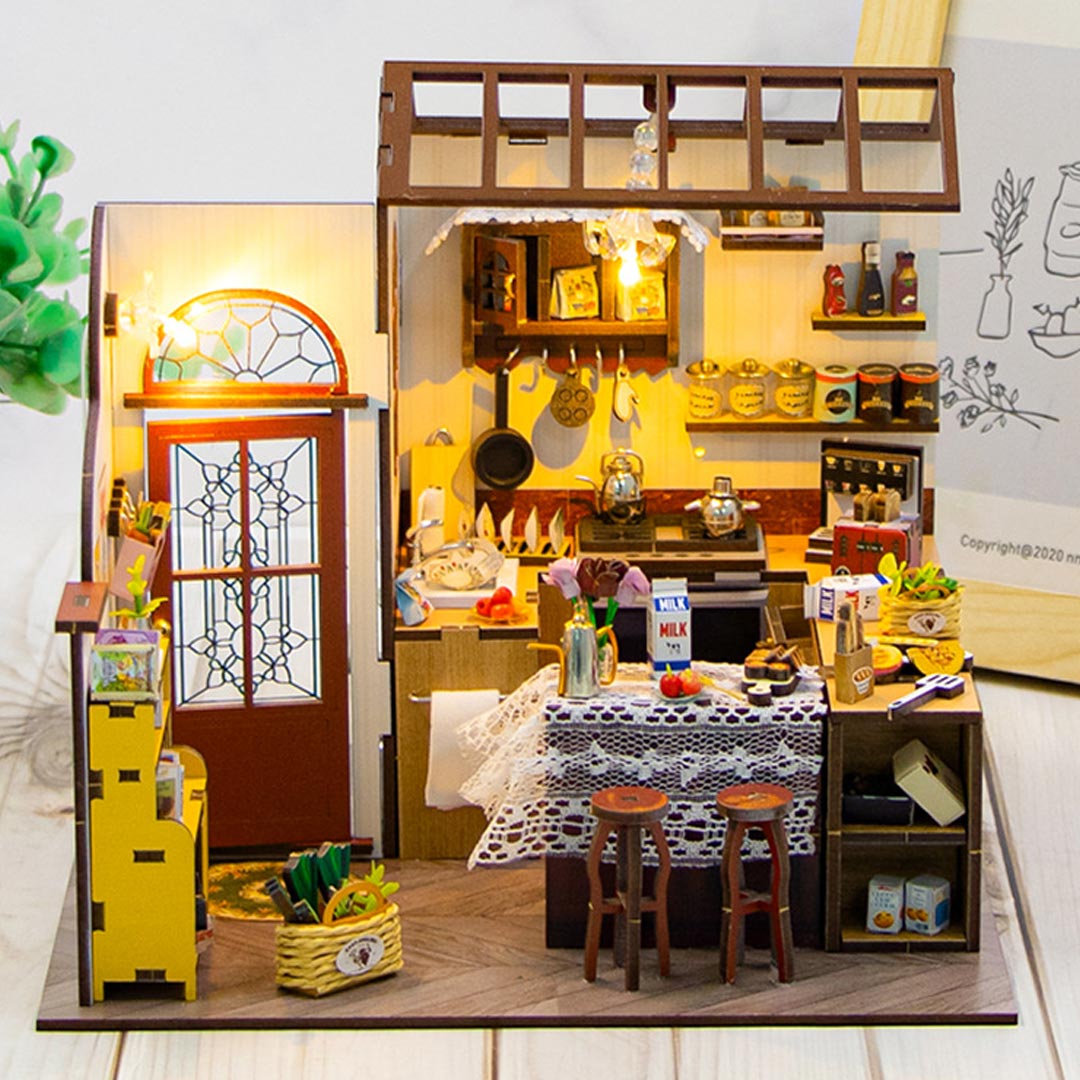 Peta's Kitchen DIY Miniature Dollhouse Kit