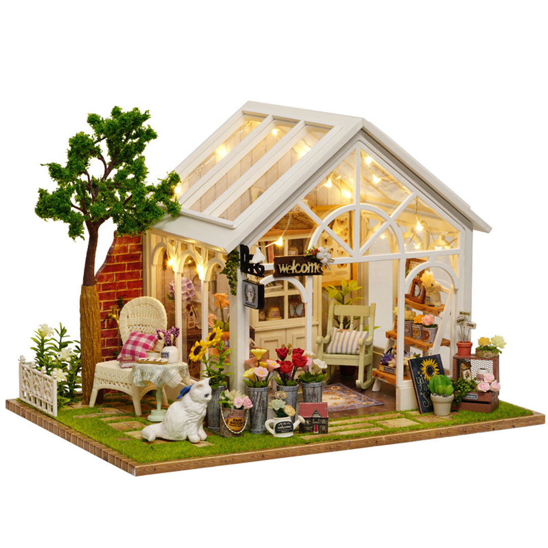 Sunshine Greenhouse DIY Miniature Dollhouse