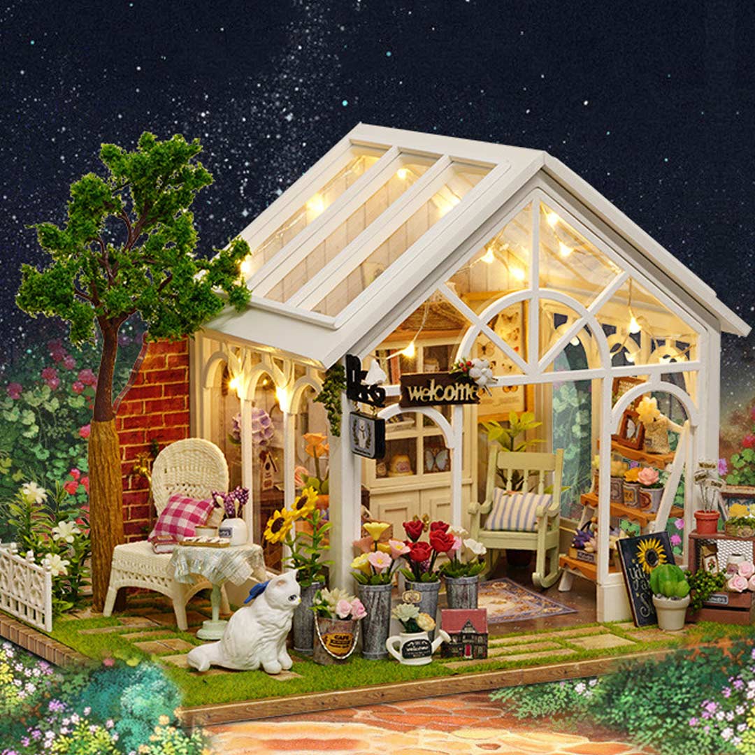 Sunshine Greenhouse DIY Miniature Dollhouse