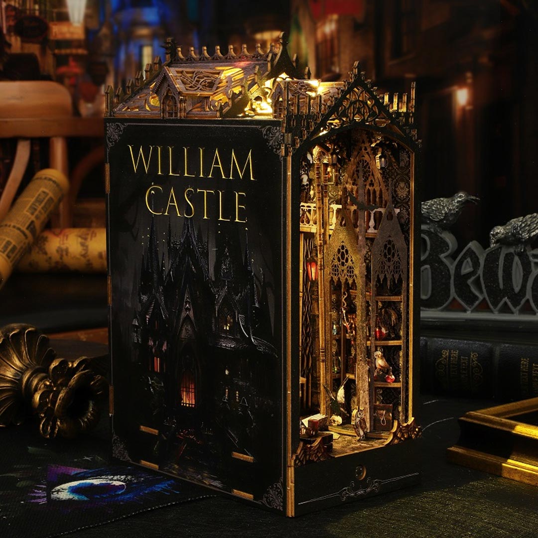 William Castle DIY 3D Wooden Book Nook