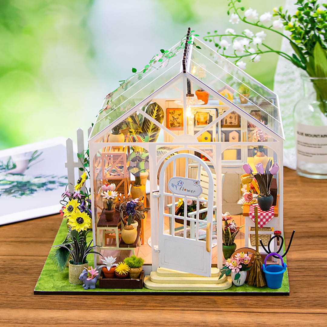 Sunshine Flower DIY Miniature Dollhouse Kit