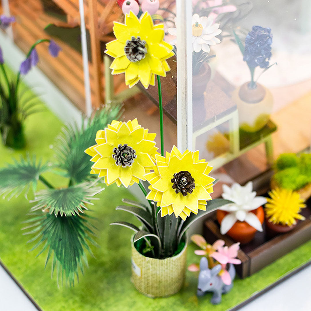 Sunshine Flower DIY Miniature Dollhouse Kit