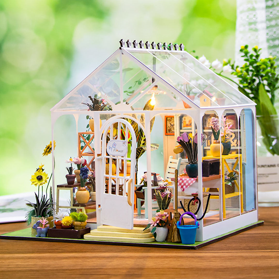 Sunshine Flower DIY Miniature Dollhouse Kit