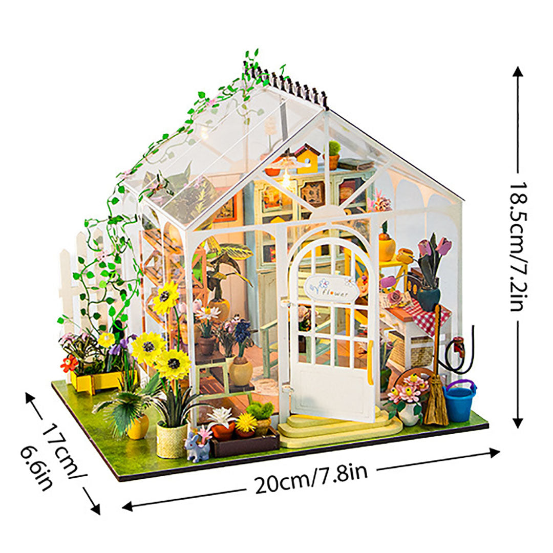 Sunshine Flower DIY Miniature Dollhouse Kit