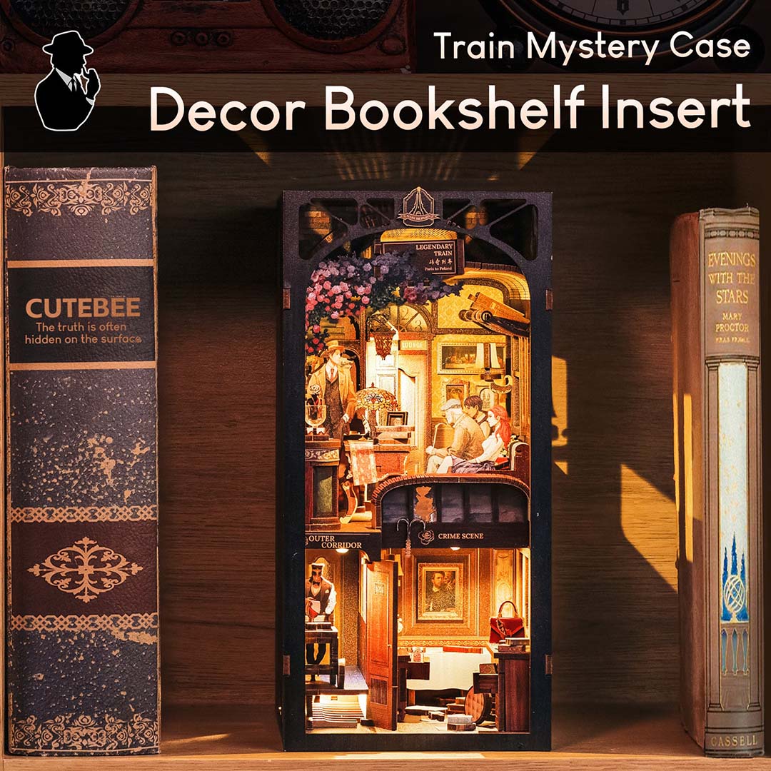 Train Mystery DIY Wooden Book Nook Kit