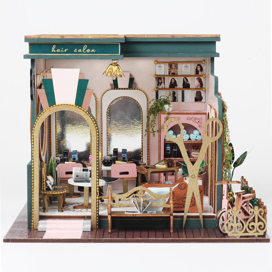 Hair Salon Shop DIY Miniature House Kit – Ships Early November [Pre-Sale]