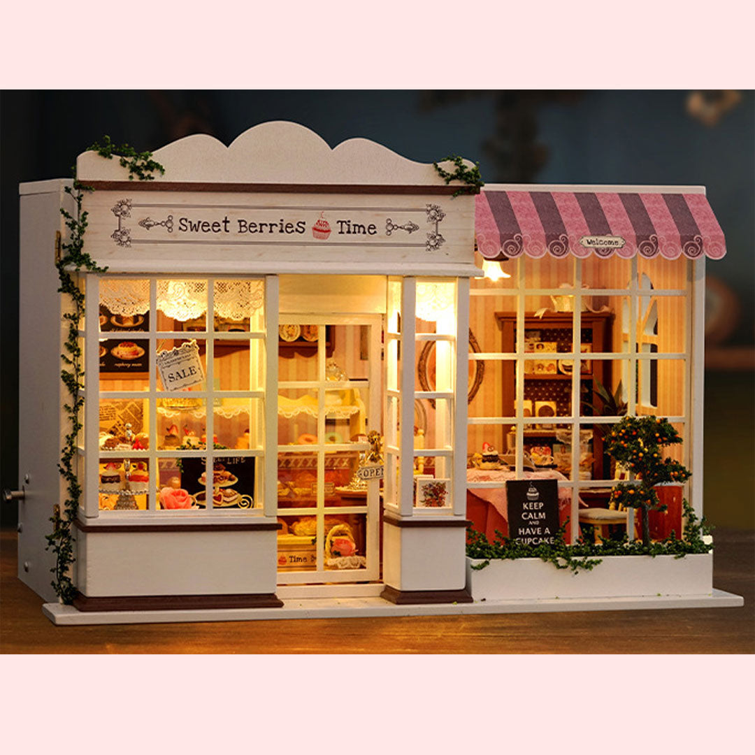 Sweet Berries Time DIY Wooden Dollhouse Kit