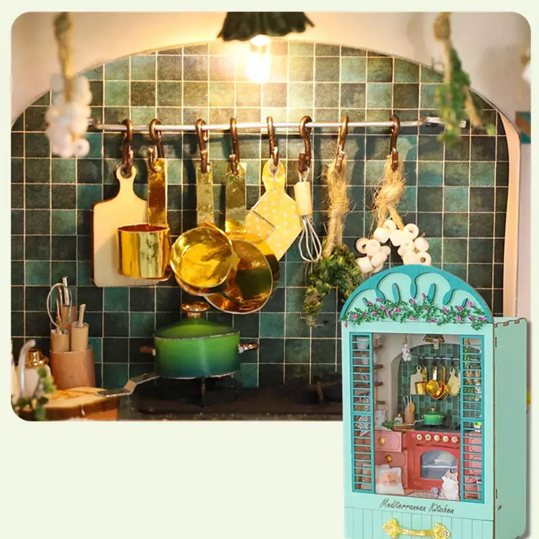 Mediterranean Kitchen DIY Mini House Kit