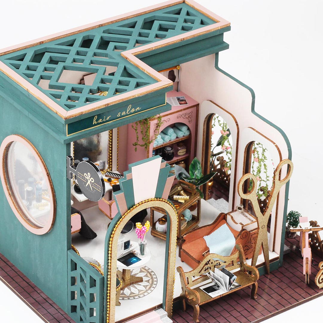 Hair Salon Shop DIY Miniature House Kit