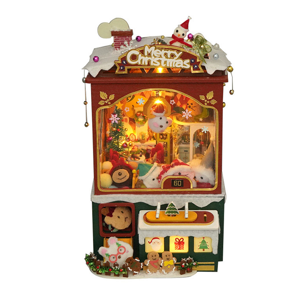 Merry Christmas Claw Machine DIY Wooden Music Box