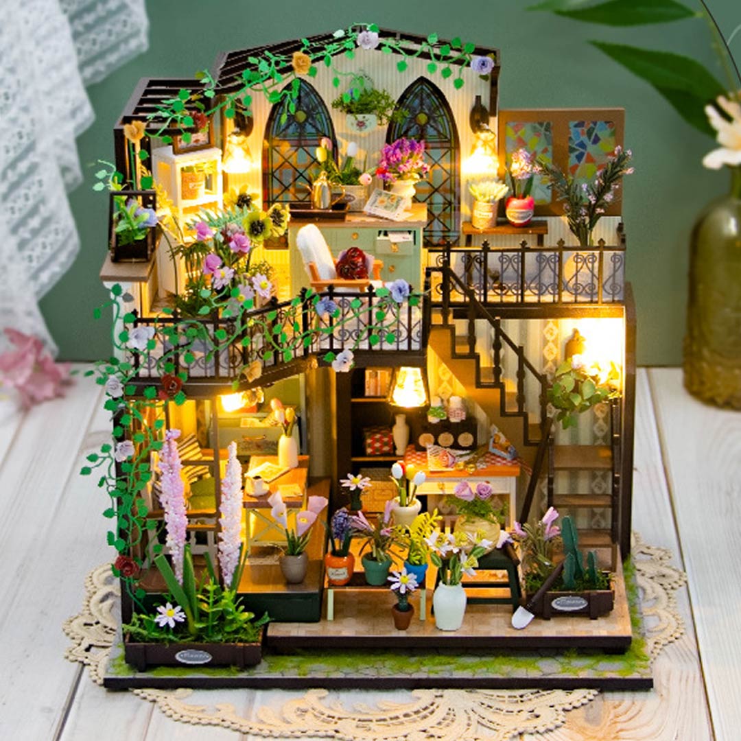 Flower House DIY Miniature House Kit