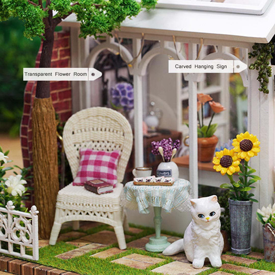 Sunshine Greenhouse DIY Miniature Dollhouse