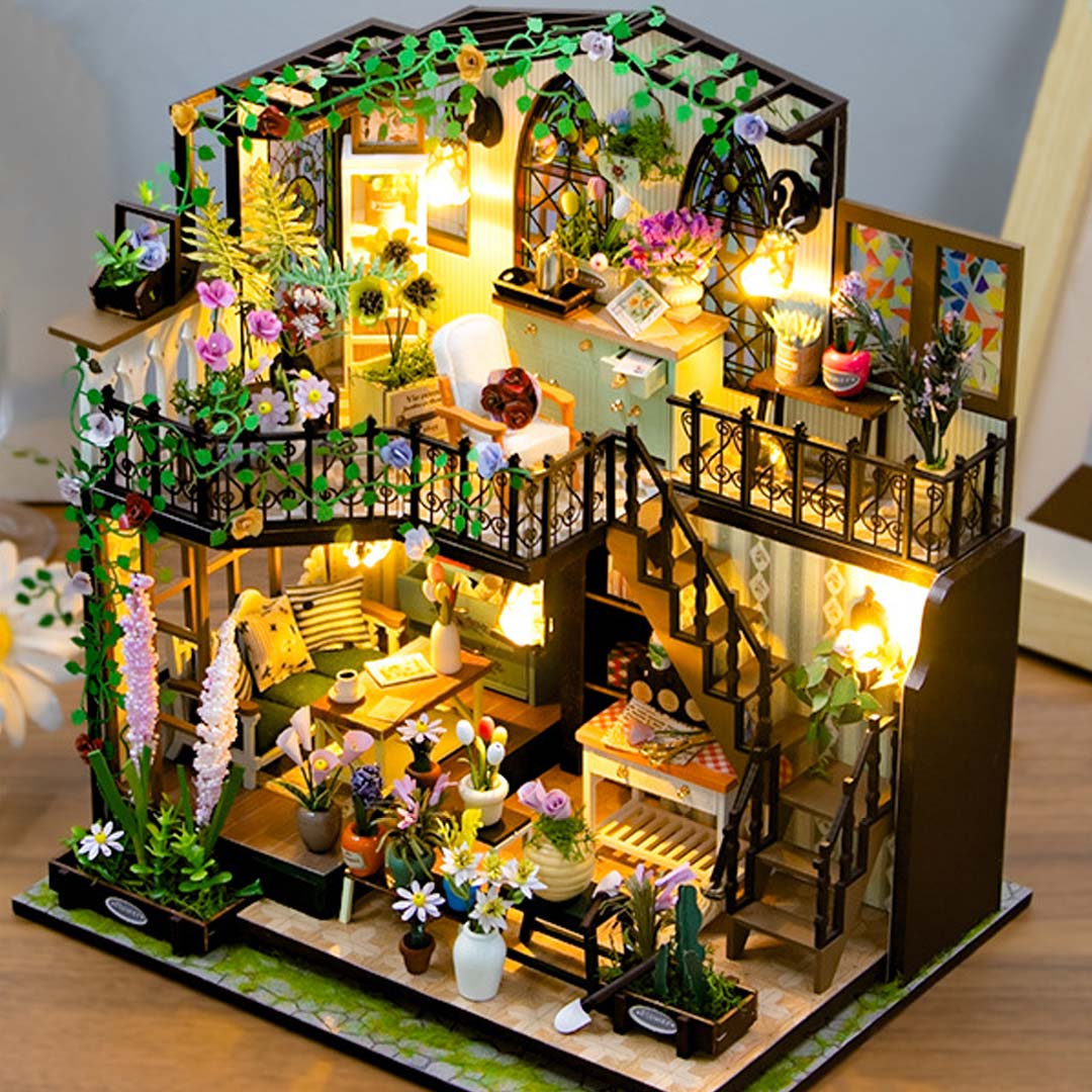 Flower House DIY Miniature House Kit