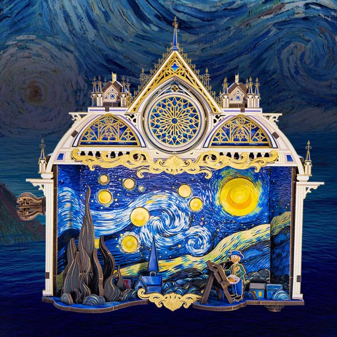 Van Gogh Starry Night 3D Metal Assembly Kit-(Pre-sale-shipping in mid-July)