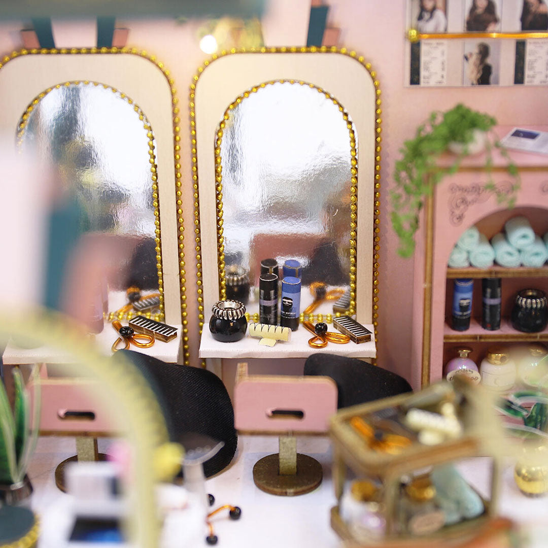 Hair Salon Shop DIY Miniature House Kit