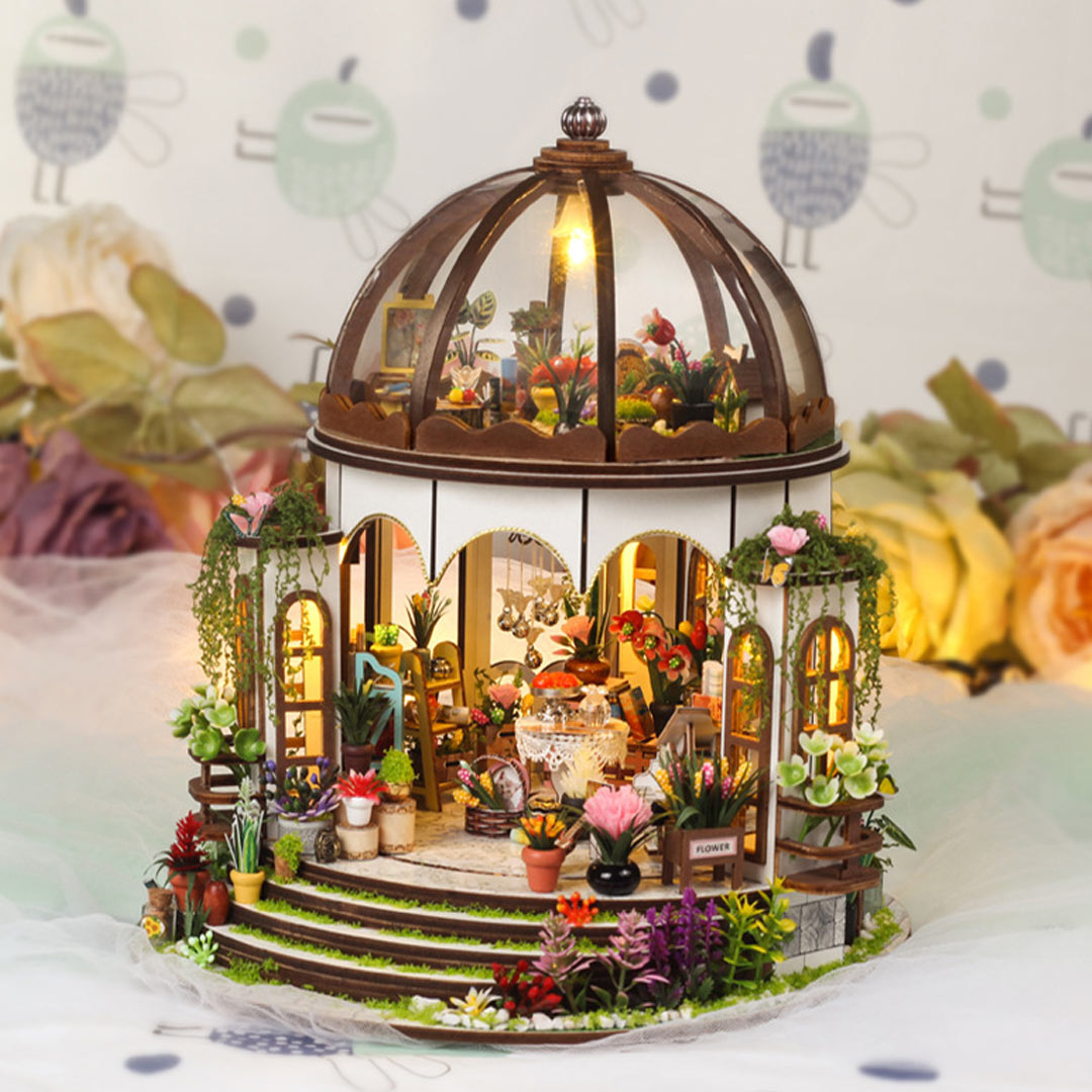 Hanging Garden DIY Miniature Dollhouse Kit Fifijoy