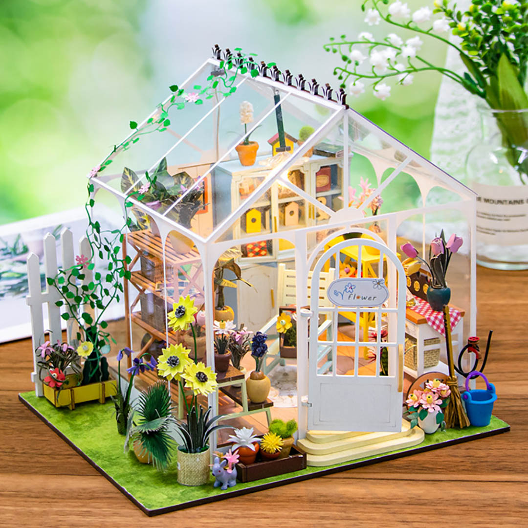 Sunshine Flower DIY Miniature Dollhouse Kit