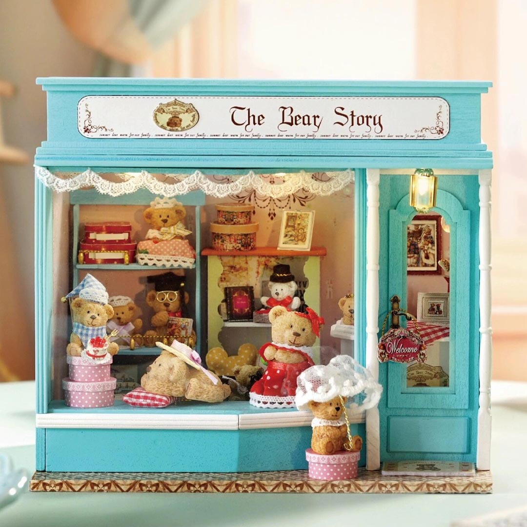The Bear Story DIY Wooden Dollhouse Kit