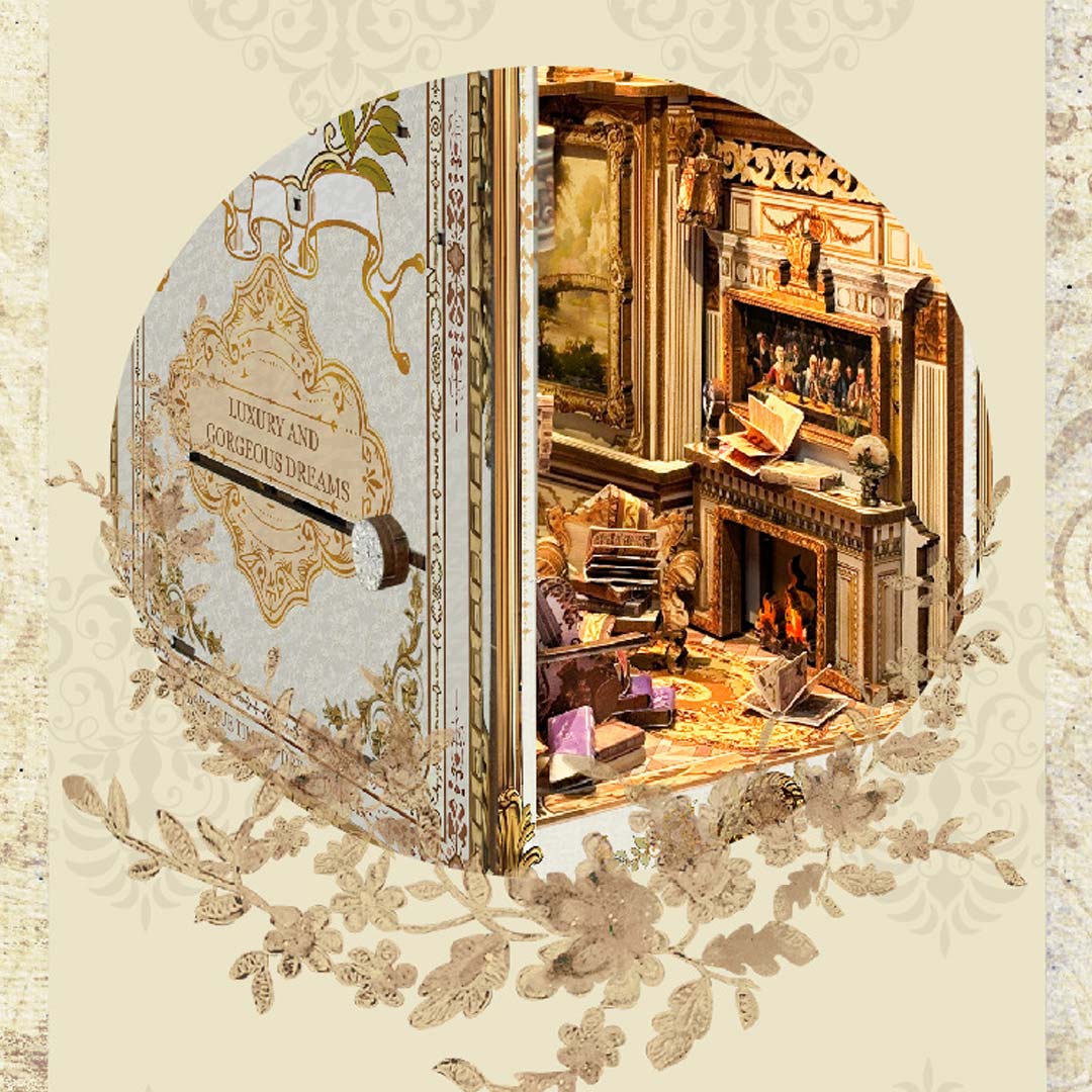 Baroque Dreams DIY Wooden Book Nook Shelf Insert