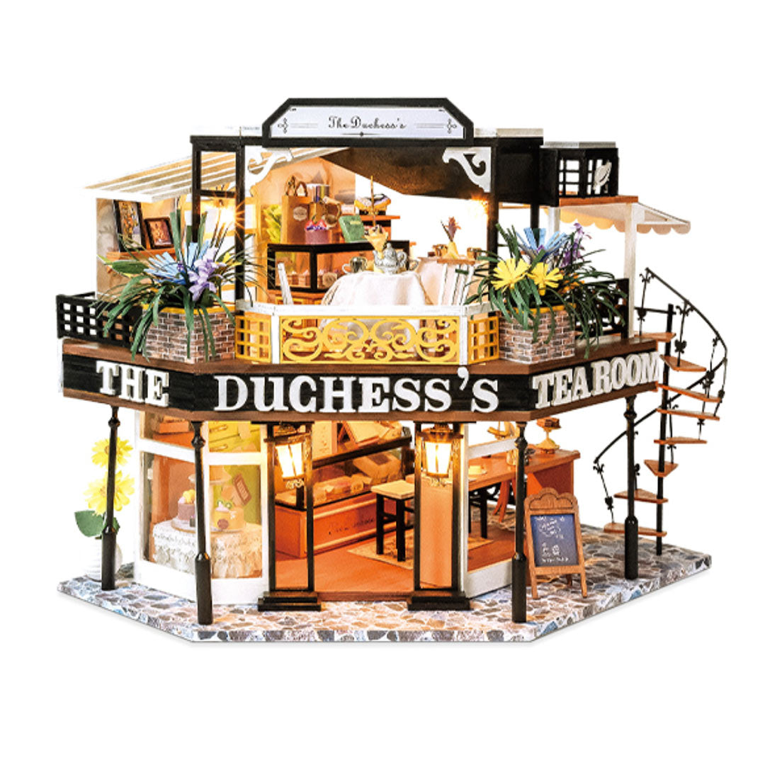 The Duchess's Tea Room DIY Miniature Dollhouse Kit