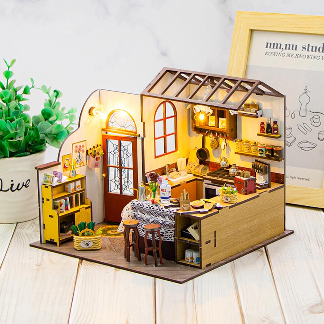 Peta's Kitchen DIY Miniature Dollhouse Kit