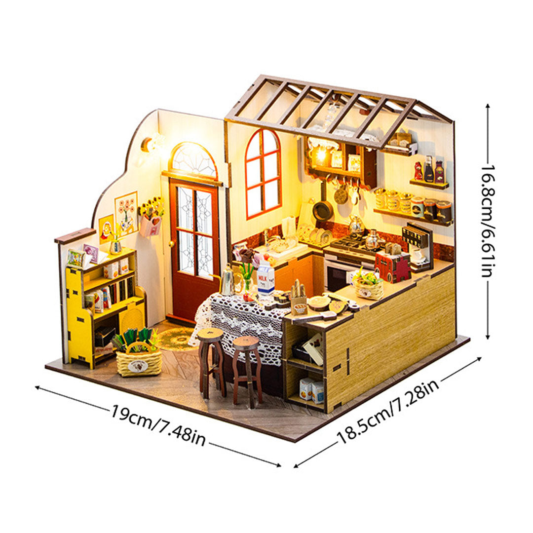 Peta's Kitchen DIY Miniature Dollhouse Kit