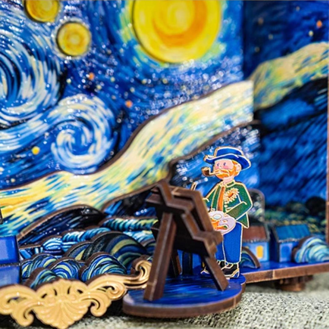 Van Gogh Starry Night 3D Metal Assembly Kit-(Pre-sale-shipping in mid-July)