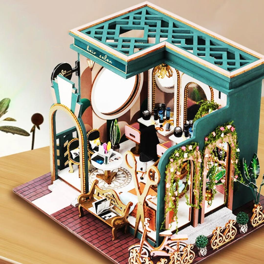 Hair Salon Shop DIY Miniature House Kit