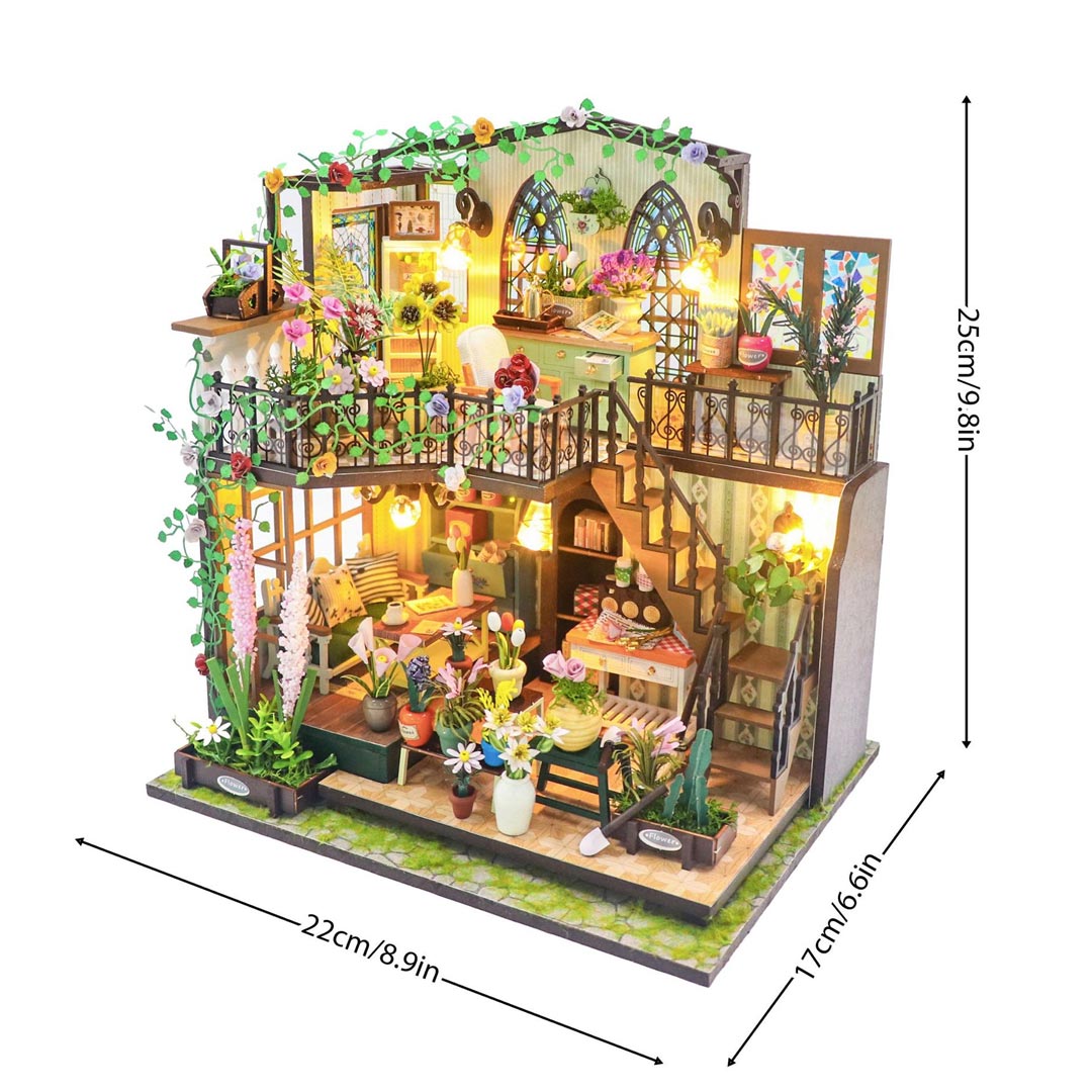 Flower House DIY Miniature House Kit