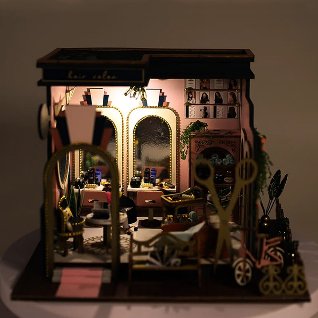 Hair Salon Shop DIY Miniature House Kit