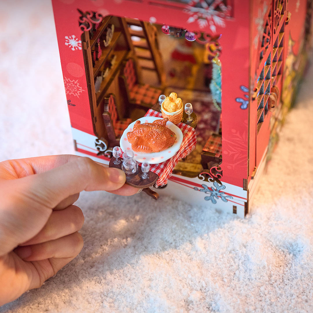 Songs of the Snowy Night DIY Book Nook Bookshelf Insert