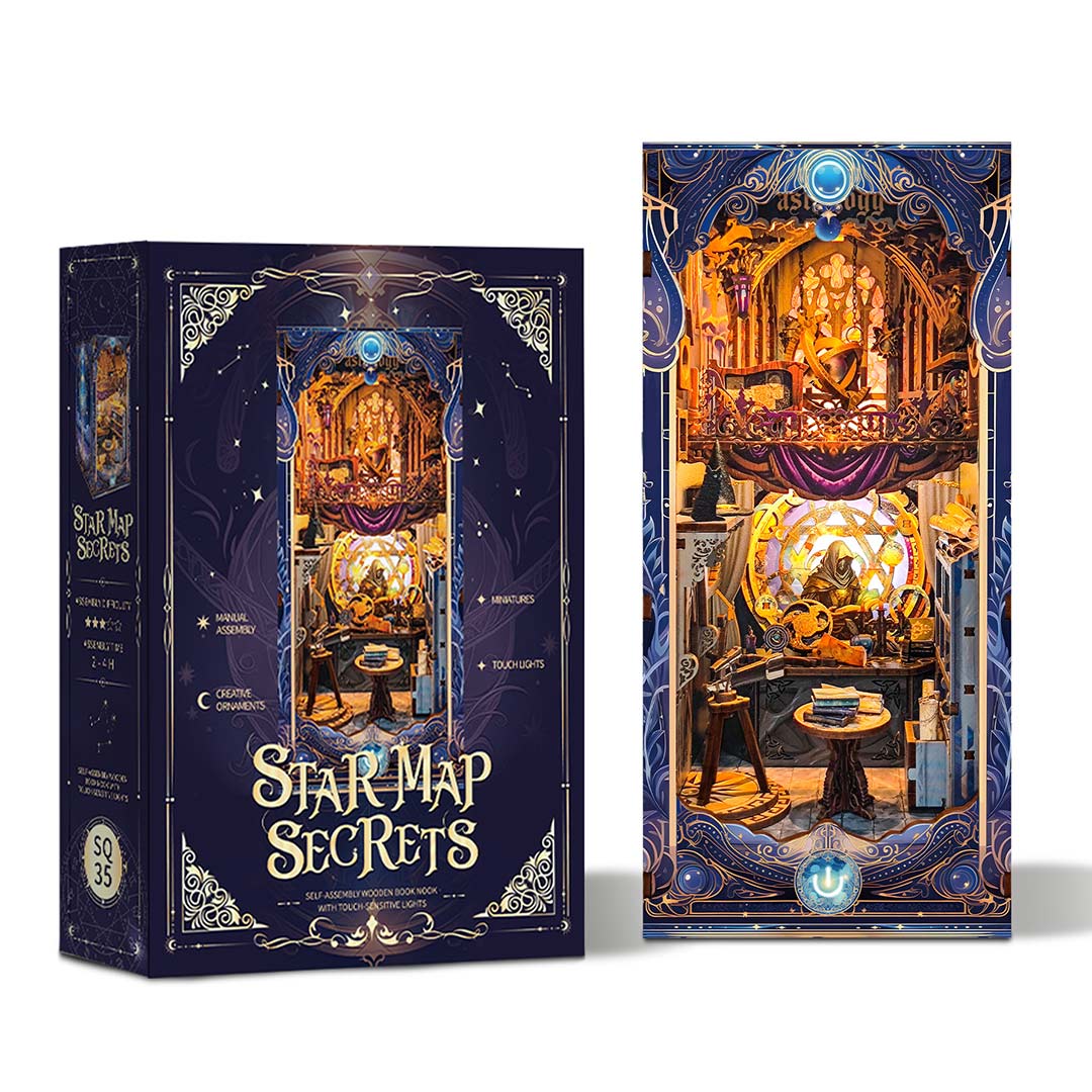 Star Map Secrets DIY Book Nook Kit