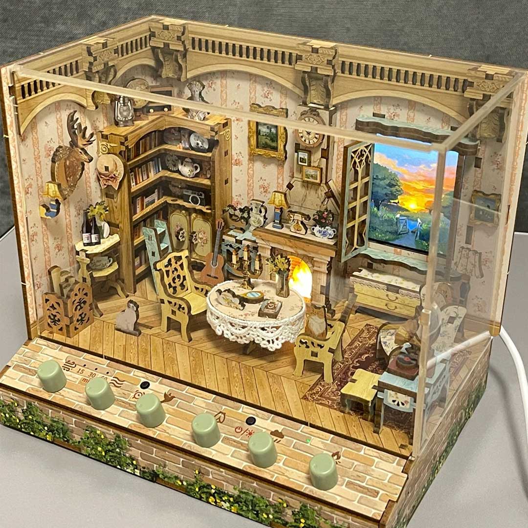 Pastoral Time DIY Miniature & 6 Sound Effects Scene House