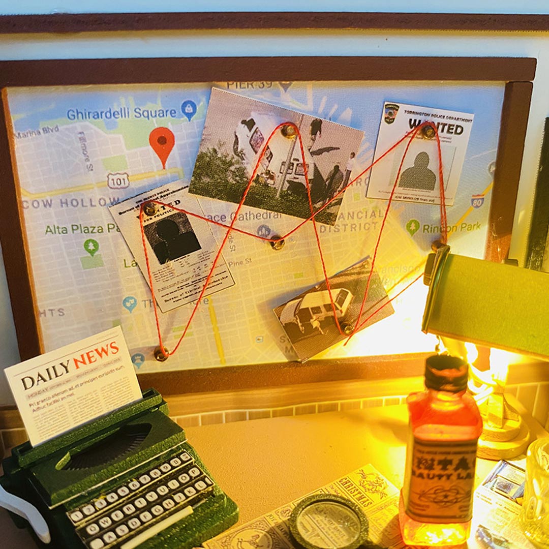 Detective Agency DIY Miniature House Kit