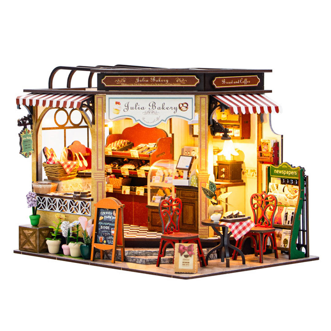 Julia Bakery DIY Miniature Dollhouse Kit