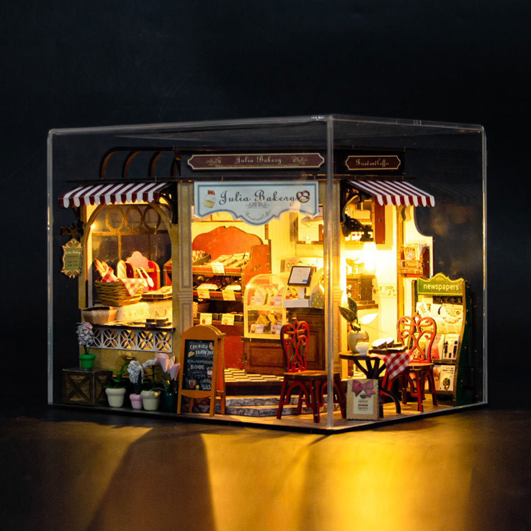 Julia Bakery DIY Miniature Dollhouse Kit