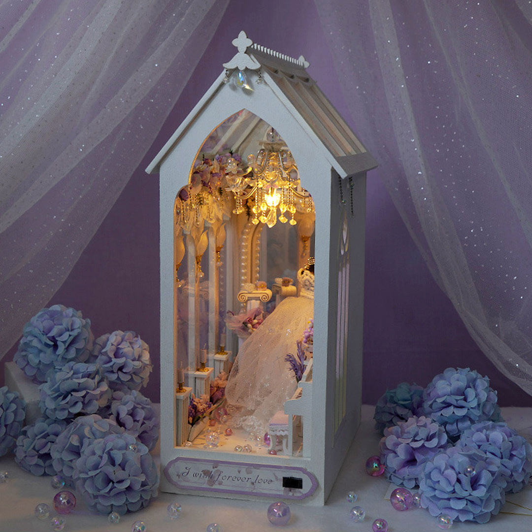 Romantic Wedding DIY Book Nook Shelf Insert