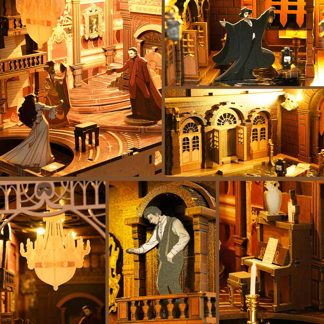 Phantom of The Opera DIY Wooden Book Nook Kit