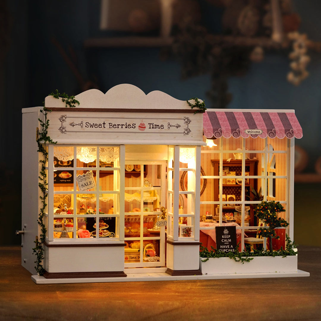 Sweet Berries Time DIY Wooden Dollhouse Kit