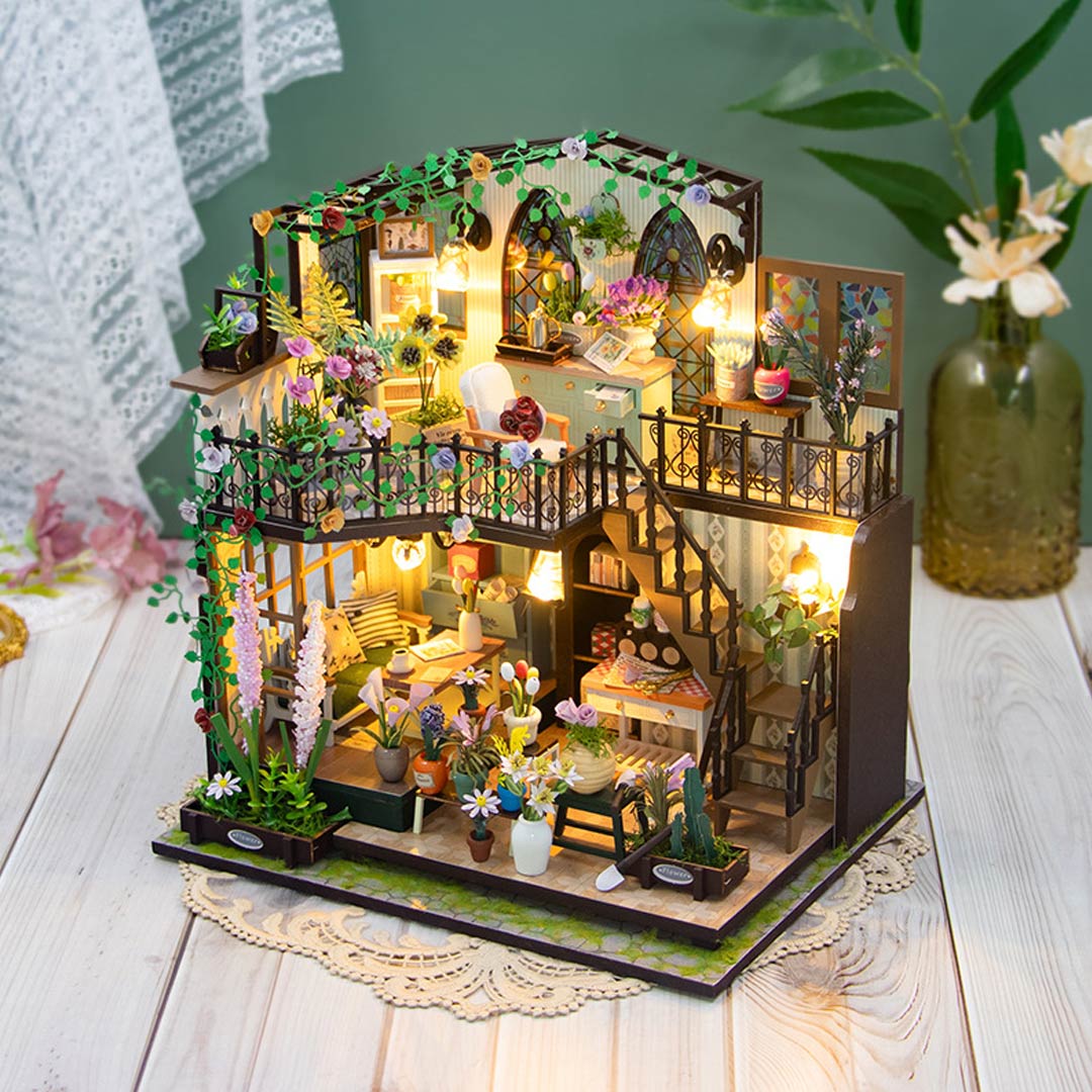 Flower House DIY Miniature House Kit