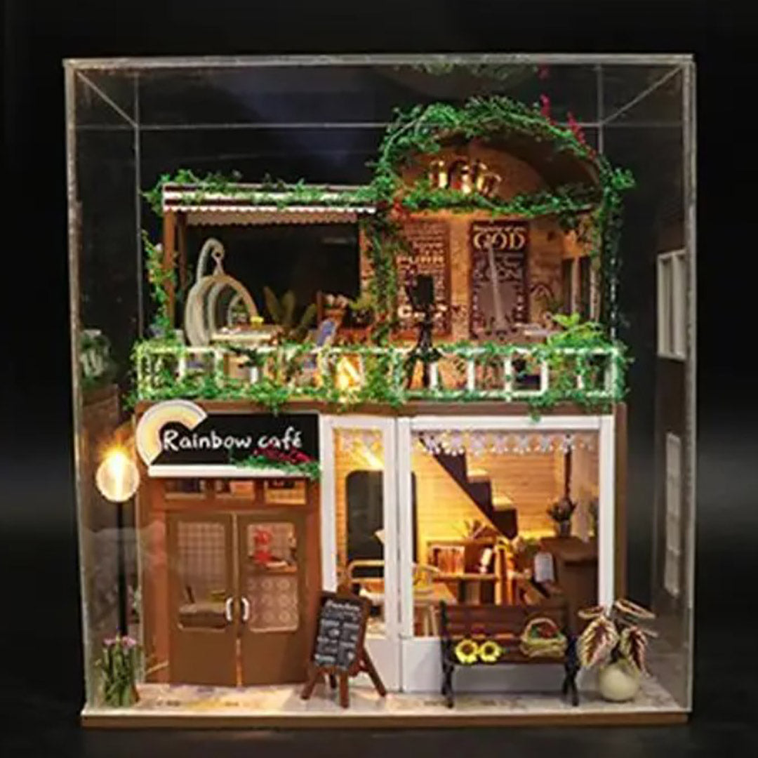 Rainbow Cafe DIY Miniature House Kit