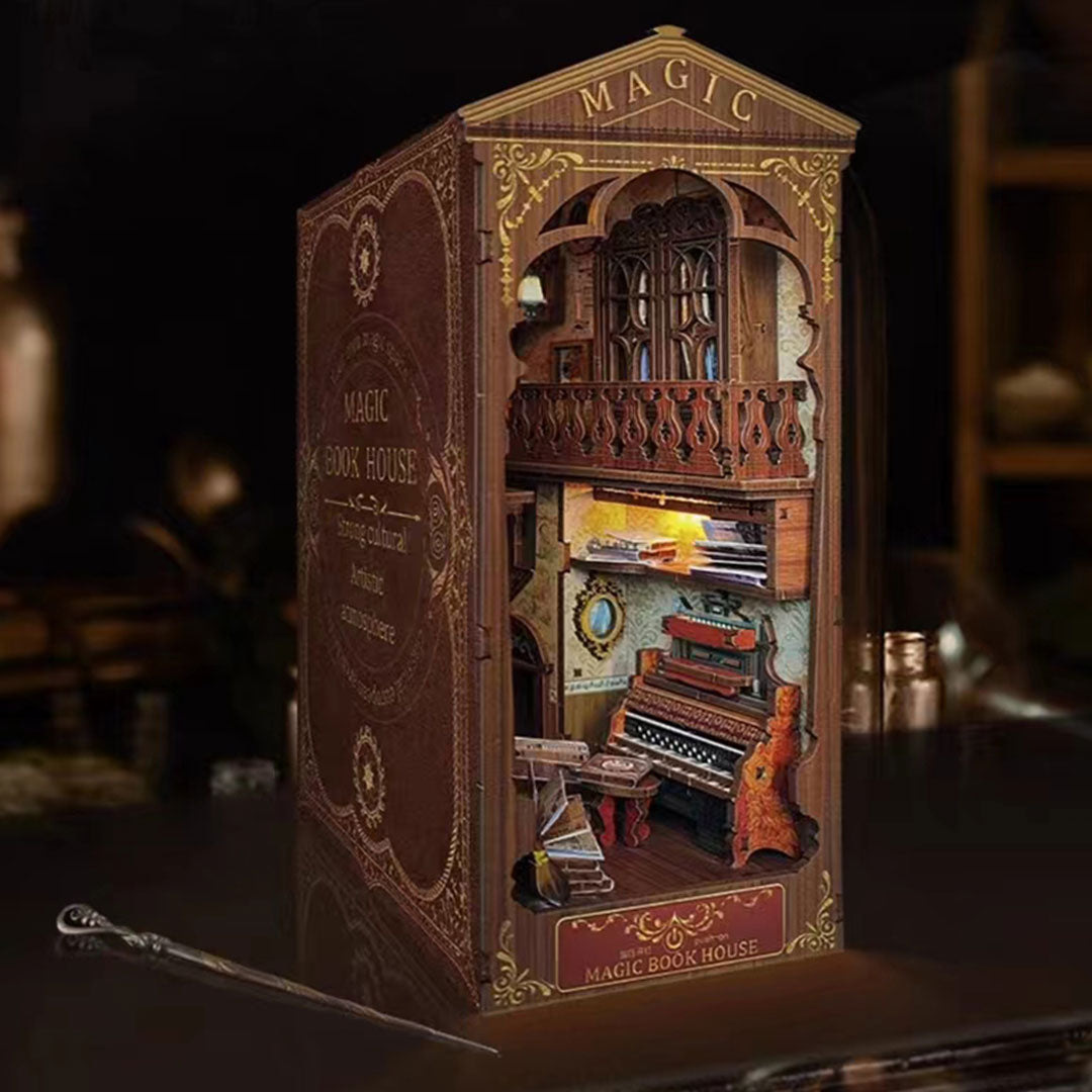 Booknook Chamber of Secrets Magic Book Nook Library Decor