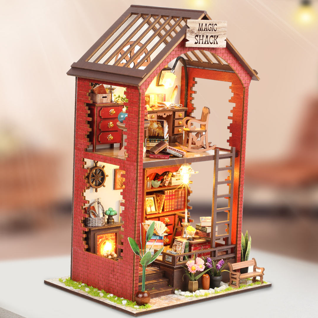 Magic Shack DIY Wooden Miniature Dollhouse